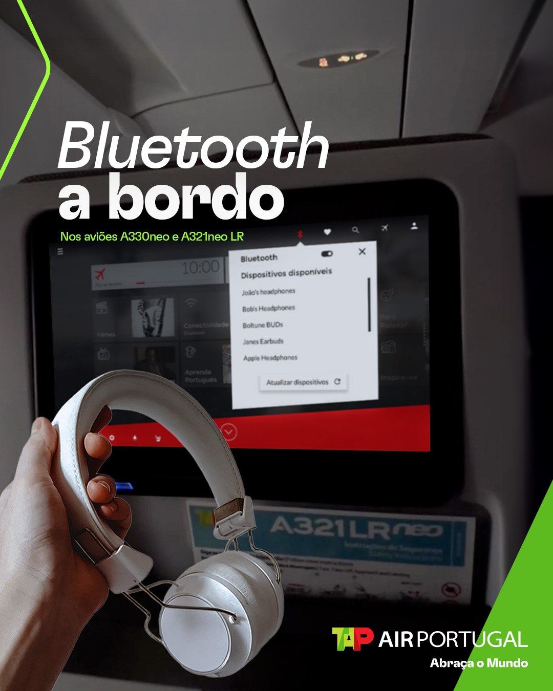 TAP, auscultadores bluethooth