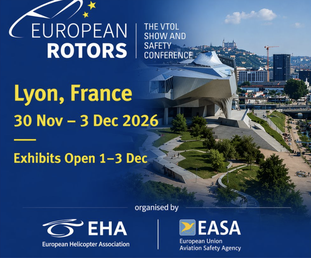EUROPEAN ROTORS realiza-se em Lyon pela primeira vez em 2026
